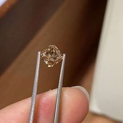 1.02ct Natural Fancy Brown SI2 Clarity Radiant Cut Diamond