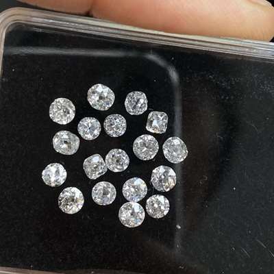 2.89ct Total 18pcs Natural G TO J color VS-SI Clarity Genuine Vintage Old Cut Diamonds