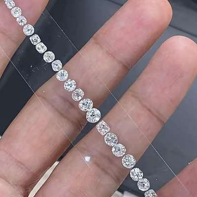 7.40ct Total 34pcs Natural Old Cut Diamond Layout, G TO J color VS-SI Clarity.