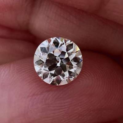 1.34ct Natural OP Color VS Clarity Old European Cut Brilliant Cut Diamond