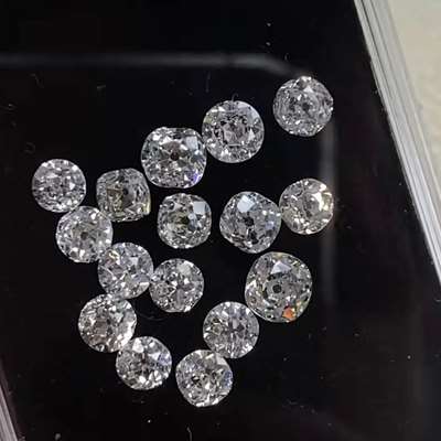 16pcs 5.48ct Total weight Natural Old Miner Cut Diamonds  E to J Color vs-si clarity. 