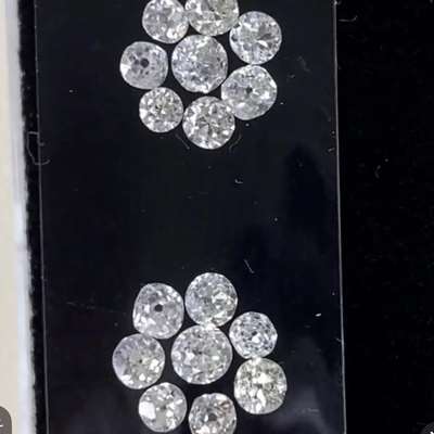 2.56cts Natural GENUINE ANTIQUE Old European cut diamonds