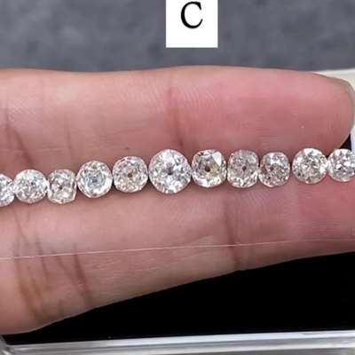 5.06 CTS Natural GENUINE ANTIQUE Old European cut diamonds