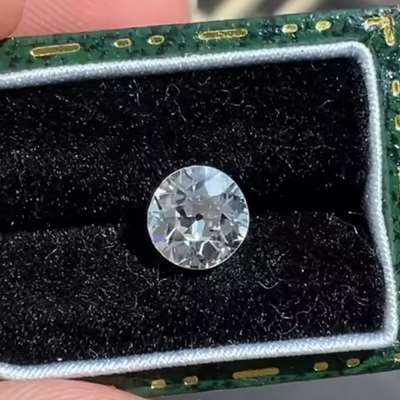 0.77ct GIA Certified Natural K Color VS2 Clarity old European Cut Diamond
