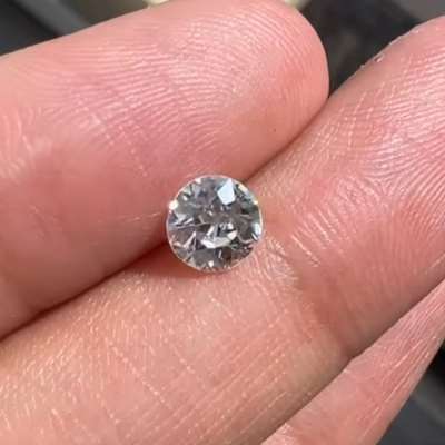 0.77ct GIA Certified Natural K Color VS2 Clarity aold European Cut Diamond 