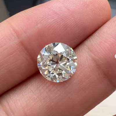 3.16ct GIA Certified Natural L color VS1 Clarity Old European Cut Diamond 