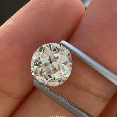 1.91ct GIA Certified Natural M Color SI2 Clarity Old Miner Brilliant Cut Diamond 
