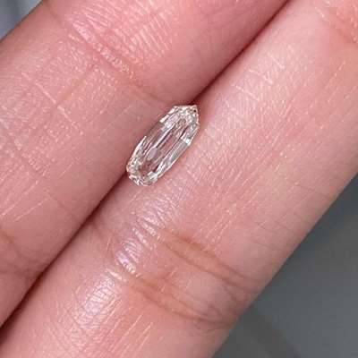 0.52ct Faint Brown VVS clarity Long Pear Shape Diamond