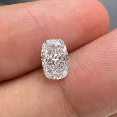 1.00ct GIA D SI2 Elongated Cushion Cut diamond