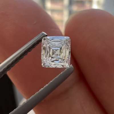 0.41ct GIA Certified Natural D Color VVS2 Clarity Scissor Cut Diamond 