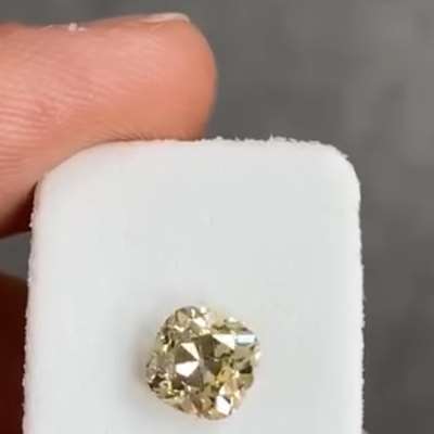 1.27ct Natural Fancy Brownish Yellow VS1 Clarity Old Miner Brilliant Cut Diamond