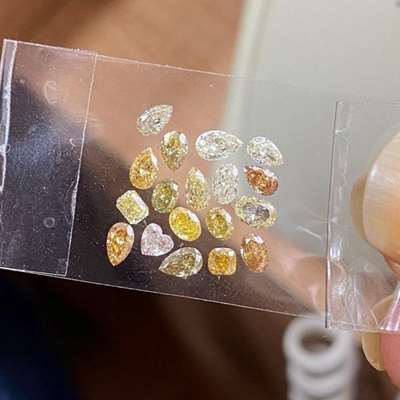 1.74ct natural mix fancy color VS - SI clarity mix fancy shape diamond layout