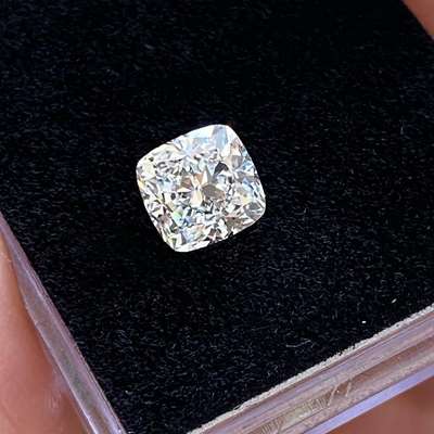 1.50cts GIA certified Natural I color VS1 clarity old cut Cushion shape Diamond 