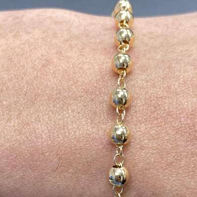 Natural Light Weight 18 K Italian Gold Bracelet