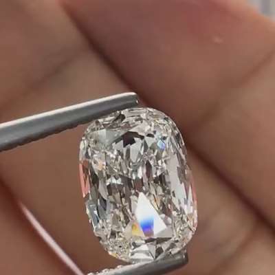 1.09ct GIA Certified Natural G Color VVS2 Clarity Old Antique Cut Long Cushion Shape Diamond