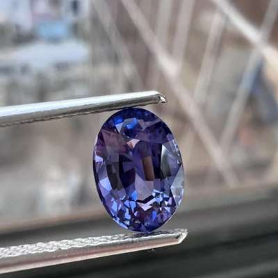 1.60ct Natural Purple Sapphire No Heat No Treat Oval Shape Gemstone