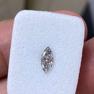 0.31ct GIA Certified Natural Fancy Light Gray VS1 clarity Marquise Shape Diamond