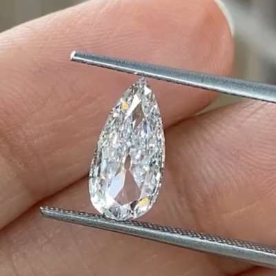 1.21cts GIA certified Natural D color VVS2 clarity Pear shape diamond 