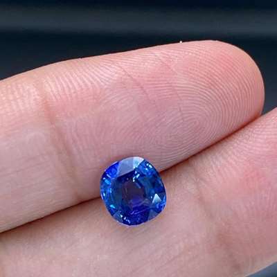 2.04ct GIA Certified Natural Burma Blue Sapphire No Heat No Treat Cushion Shape Gemstone 