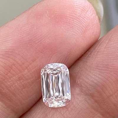 1.01cts GIA certified Natural K, Faint Brown VS1 clarity scissor cut diamond 