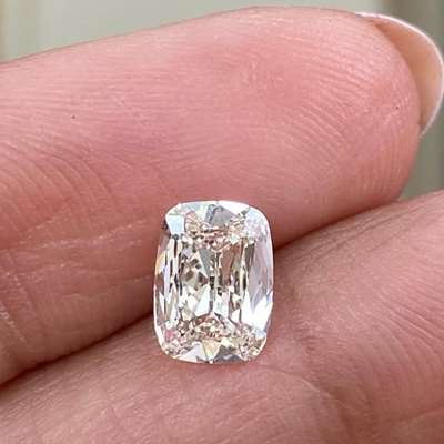 0.93cts GIA certified natural K color VVS2 clarity old cut Cushion shape diamond