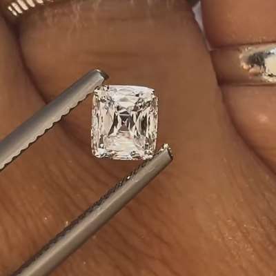 1.00ct GIA Certified Natural D Color VVS1 Clarity Scissor Cut Rectangle Cut Diamond 