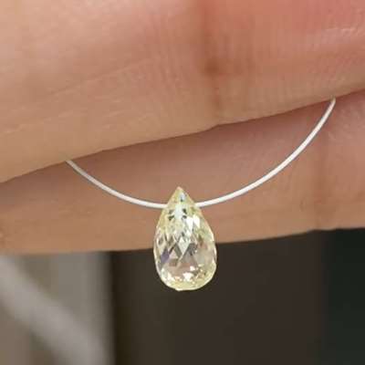 0.63ct Natural LM colour SI clarity Briolette Diamond 