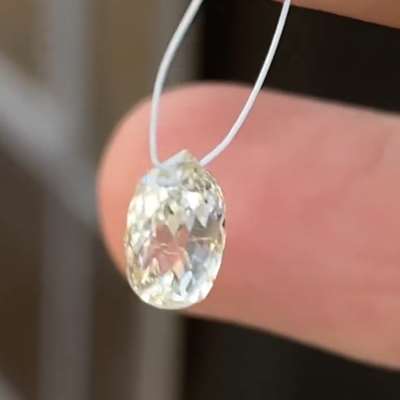 1.27ct Natural LM colour SI clarity Briolette Diamond