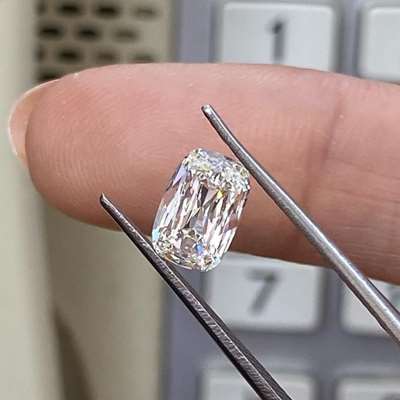 1.01cts GIA certified Natural J color IF clarity old cut cushion shape diamond 