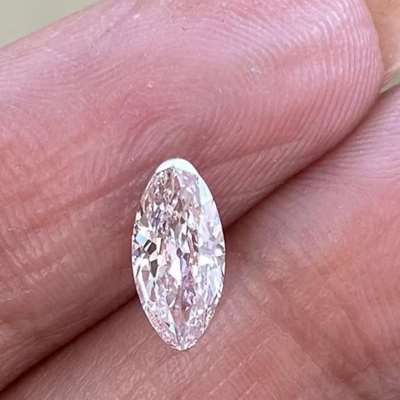 0.62cts GIA certified Natural J color IF clarity long Moval shape diamond 