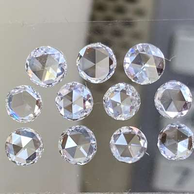 2.75cts total weight 11pcs Natural gh color vs-si clarity round Rosecut shape diamond layout