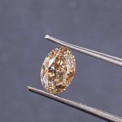 1.13cts Natural brown vs1 clarity oval shape diamond