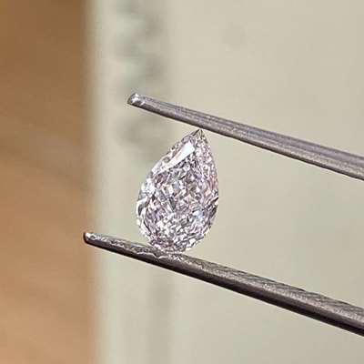 0.51cts Natural light pink si2 clarity pear shape diamond 