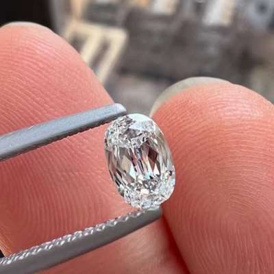 0.73ct GIA Certified Natural D Color VVS2 Clarity Long Scissor Cut Diamond