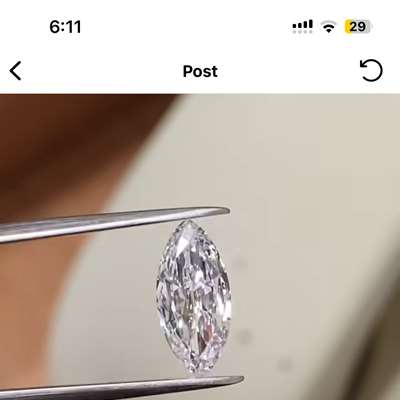 0.86ct GIA Certified Natural d vs2 antique cut marquise shape diamond