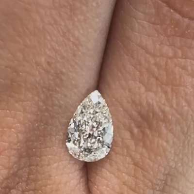 0.90ct GIA Natural I colour VVS2 Clarity Old cut Pear diamond