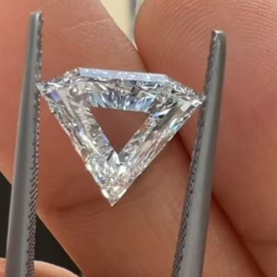 2.01ct GIA Certified Natural H Color VS1 Clarity Shield Shape Step Cut Diamond.