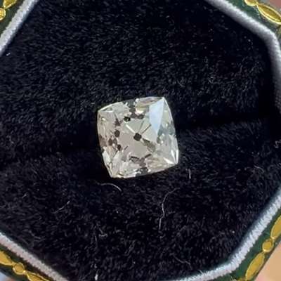 A 1.06ct natural L color VVS2 Peruzzi cut diamond.