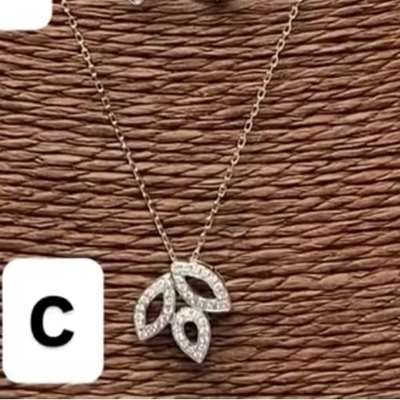 Natural GH SI-I diamonds set in 18 K White Gold Necklaces
