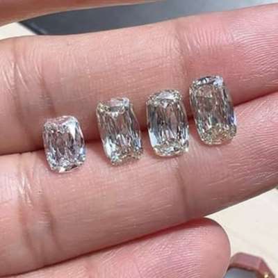 1.50ct GIA Natural i Color VS1 Clarity Old Antique Cut Long Cushion.