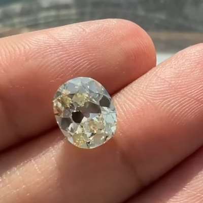 3.03ct GIA Certified Natural W to X Range SI2 Clarity Old Miner Brilliant Cut Diamond