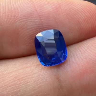 1.54ct GIA Certified Natural Ceylon (srilanka) Blue Sapphire Heated Cushion Shape Gemstone
