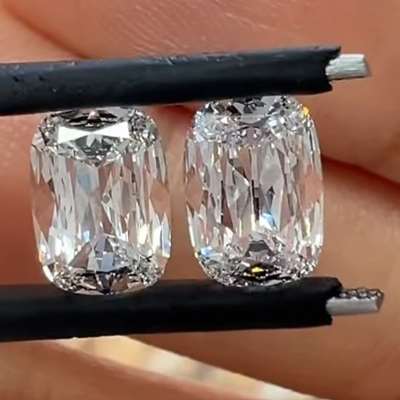  0.90ct & 0.90ct GIA-certified  D Color VS2 & E Color VVS1  cushion cuts represent the pinnacle of this beautiful marriage.