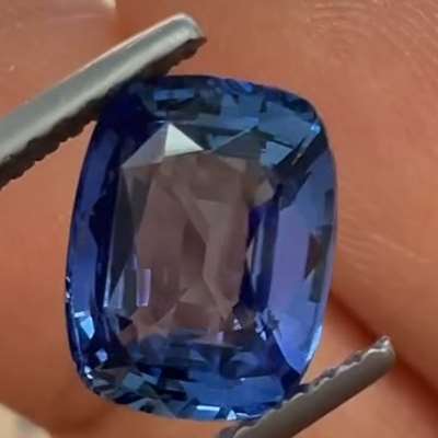 3.02ct GRS Certified Natural Ceylon (Srilanka) Blue Sapphire No Heat No Treat Cushion Shape Gemstone