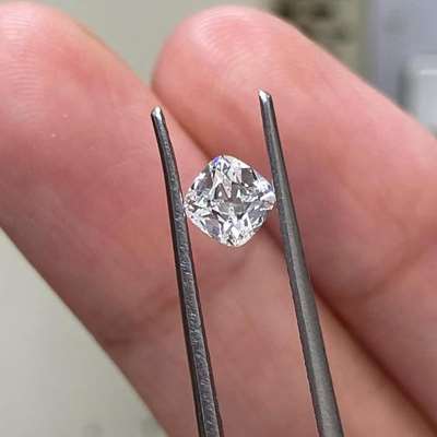 0.52ct GIA certified Natural H color VS1 clarity old cut cushion diamond