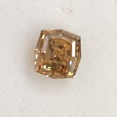 1.04ct Natural Chocolate Brown Colour VVS2 Clarity Step Cut Cushion diamond 