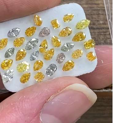 3.18ct Total 33pcs Natural Mix Fancy Color Fancy Shape Diamonds