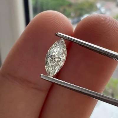 0.51cts natural M color SI1 marquise shape diamond