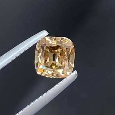 1.51ct Natural Champagne Brown SI2 Clarity Old Miner Brilliant Cut Diamond 