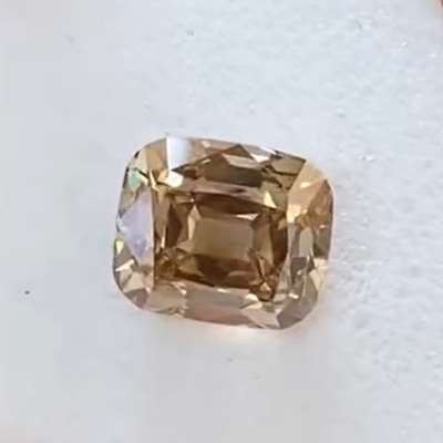 1.01cts Natural brown si1 clarity old cut cushion shape diamond
